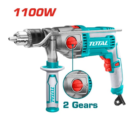 Ударная дрель 1100Вт TOTAL TG211166 1