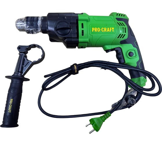 Дрель электрическая ударная PROCRAFT 1050 Вт, 0-1200/0-3200 об/мин, 0-17600/0-48000 уд/мин PS1700/2 1