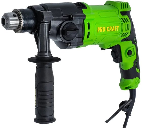 Дрель электрическая ударная PROCRAFT 1050 Вт, 0-1200/0-3200 об/мин, 0-17600/0-48000 уд/мин PS1700/2 1