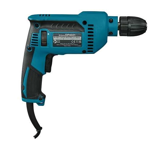 Дрель Makita 13мм, 630Вт, 0-3000 об/мин., БЗП, 1 скорость, 1,6кг, шнур 2м DP4021