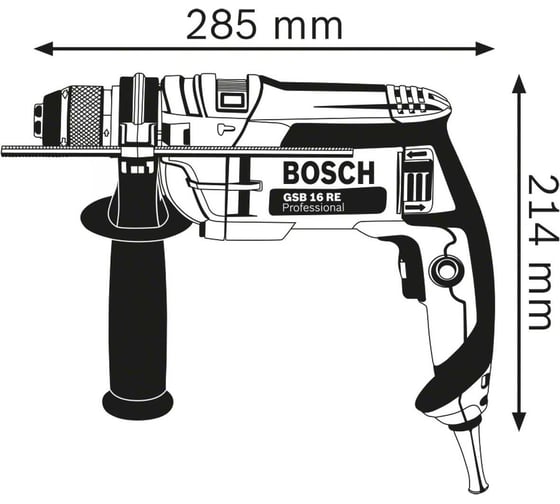 Ударная дрель Bosch GSB 16 RE 0.601.14E.500