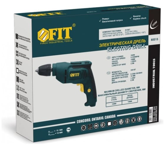 Электрическая дрель FIT IT ED-351 80015