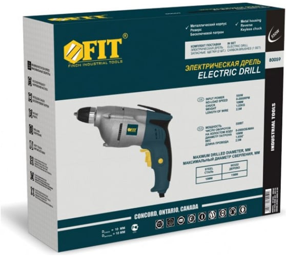 Электрическая дрель FIT IT ED-551 80059