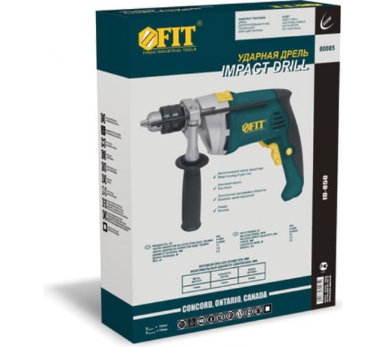 Ударная дрель FIT ID-850 80085