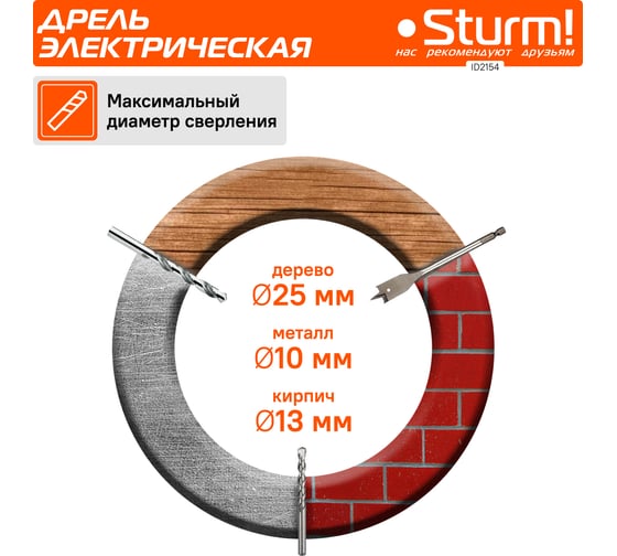 Ударная дрель Sturm ID2154