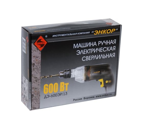 Дрель Энкор ДЭ-600ЭР/13 50070
