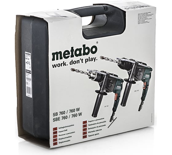 Ударная дрель Metabo SBE 760, патрон с зубчатым венцом 600841500