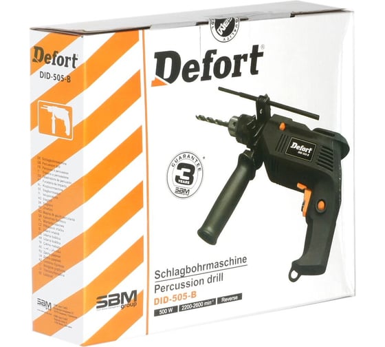 Ударная дрель DEFORT DID-505-B 98292213