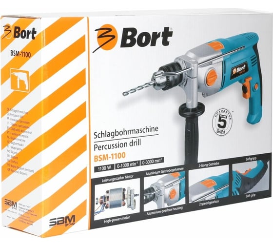 Ударная дрель BORT BSM-1100 93726959