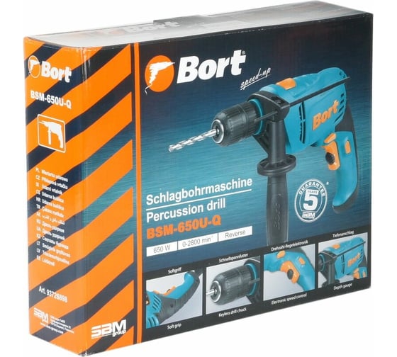 Ударная дрель BORT BSM-650U-Q 93726898