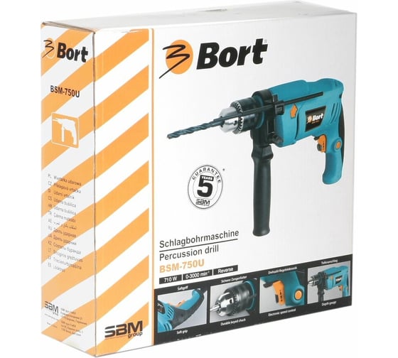 Ударная дрель BORT BSM-750U 93726911