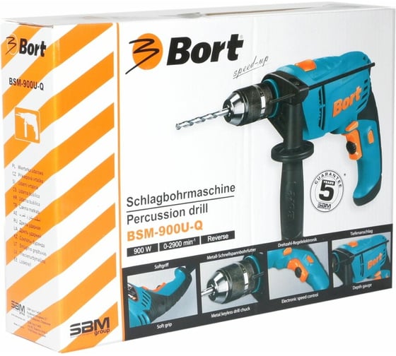 Ударная дрель BORT BSM-900U-Q 93727833