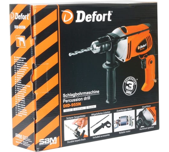 Ударная дрель DEFORT DID-955N 53728380