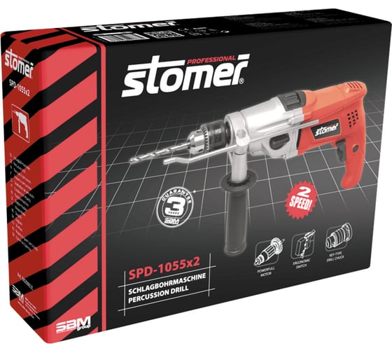 Ударная дрель STOMER SPD-1055x2 98298635