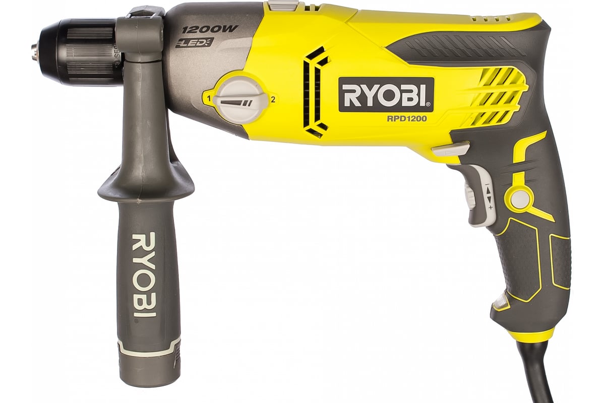 Ударная дрель Ryobi RPD1200K 5133002067 - выгодная цена, отзывы,  характеристики, фото - купить в Москве и РФ