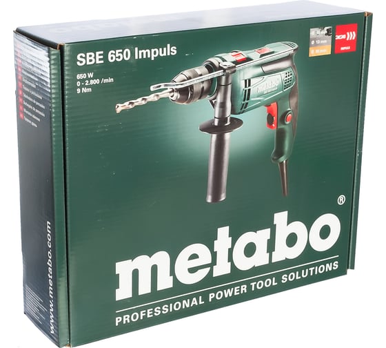 Ударная дрель Metabo SBE 650 Impuls 600672000