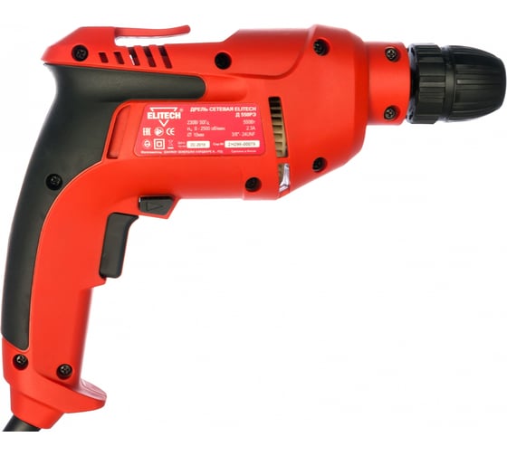 Дрель Elitech Д 550РЭ 182411