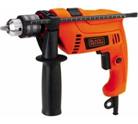 Электрическая ударная дрель Black+Decker HD555