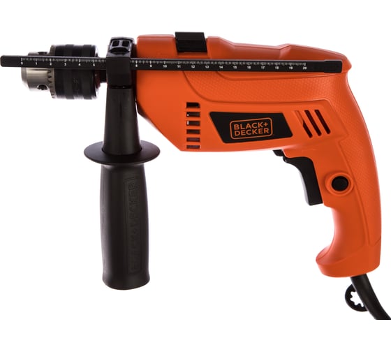 Электрическая ударная дрель Black+Decker HD555