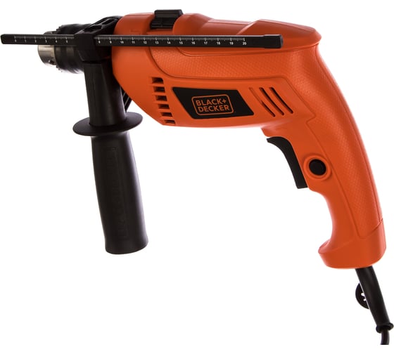 Электрическая ударная дрель Black+Decker HD555