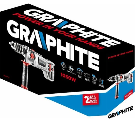 Ударная дрель GRAPHITE 58G712