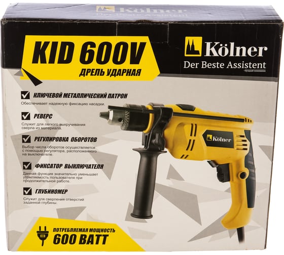 Ударная дрель Kolner KID 600V 8030100326