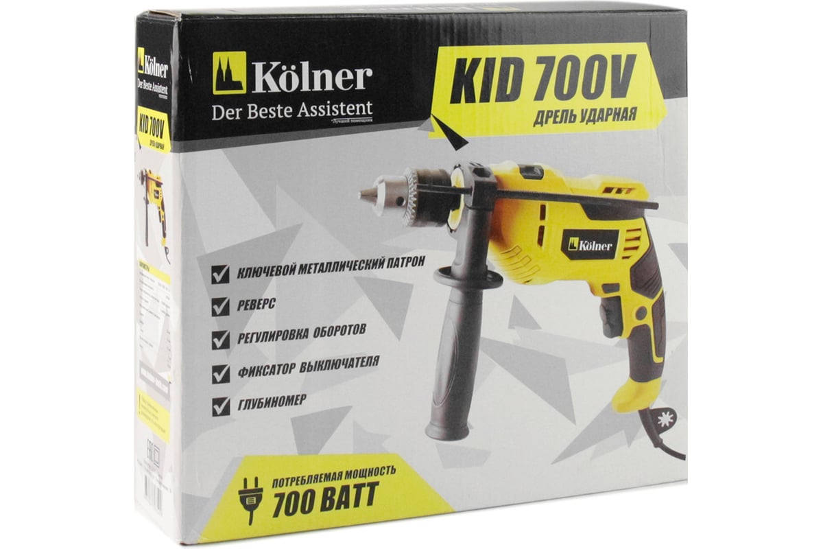 Ударная дрель Kolner KID 700V 8030100336 - выгодная цена, отзывы ...