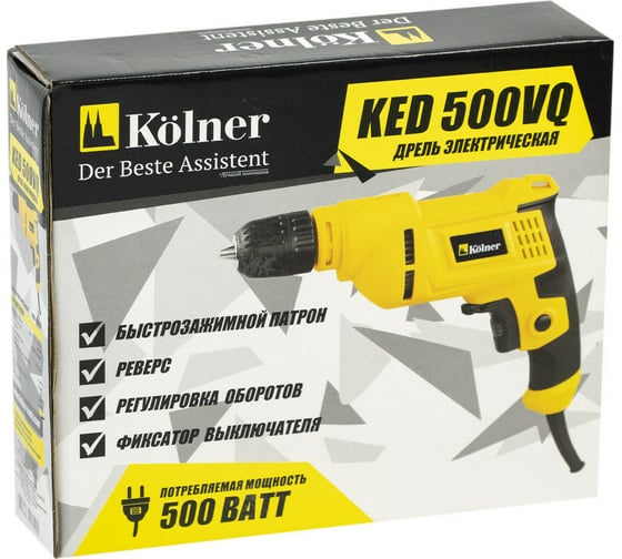 Электрическая дрель Kolner KED 500VQ 8030100290