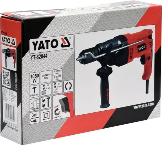 Дрель ударная YATO 1050Вт YT-82044