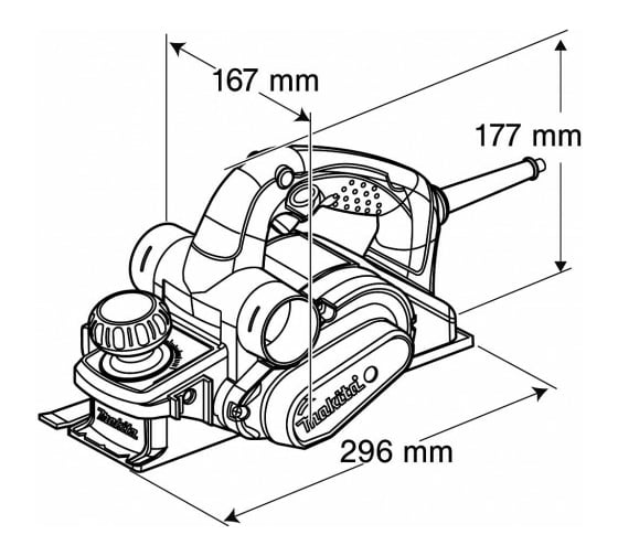 Рубанок Makita KP 0810 CK 5