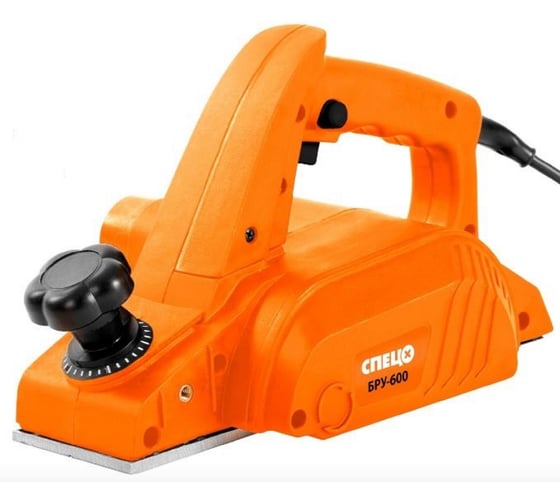 Рубанок Спец БРУ-600, 600 Вт, ширина обработки 82 мм СПЕЦ-2057