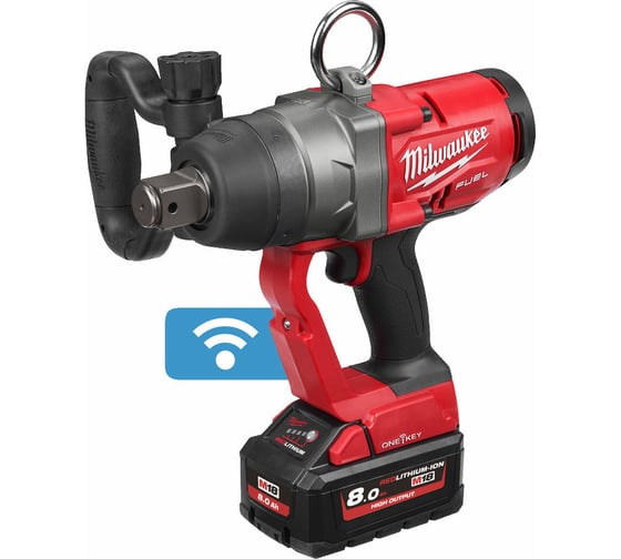 Аккумуляторный импульсный гайковерт Milwaukee M18 ONEFHIWF1-802X ONE-KEY 4933459733 1