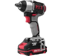 Ударный бесщеточный аккумуляторный гайковерт P.I.T. 20 В, 300 Нм, квадрат 1/2" и шестигран, 2 Ач, ЗУ, кейс PIW20H-300B/1