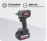 Ударный аккумуляторный бесщеточный гайковерт THORVIK BBIW12620 1/2 DR, 21 В, 620 Нм 053797 1