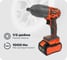 Аккумуляторный ударный гайковерт MESSER DCW6 1000 Нм, М24, 20 В, 4 Ач 05-41-064 12