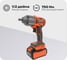 Аккумуляторный ударный гайковерт MESSER DCW9 750 Нм, М20, 20 В, 4 Ач 05-41-094 12