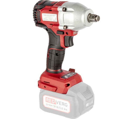 Гайковерт аккумуляторный ударный бесщеточный REDVERG RD-IW18BL-500/U (без акк, без з/у) 6682904
