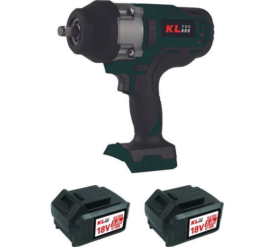 Профессиональный бесщеточный гайковерт аккумуляторный KLPRO KLSS18BHX-50 18 v / 5.0 ah li-ion 13997
