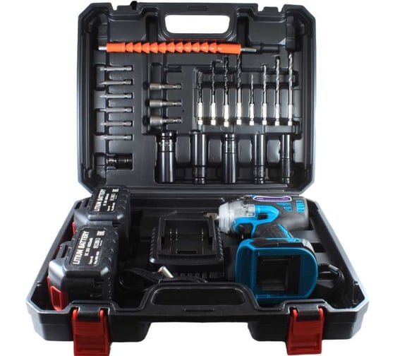 Гайковерт аккумуляторный ударный AktiTool BG20 SET (330 H х m, 20В, Li-ion аккумулятор 4000 mAh 2 шт, 101301