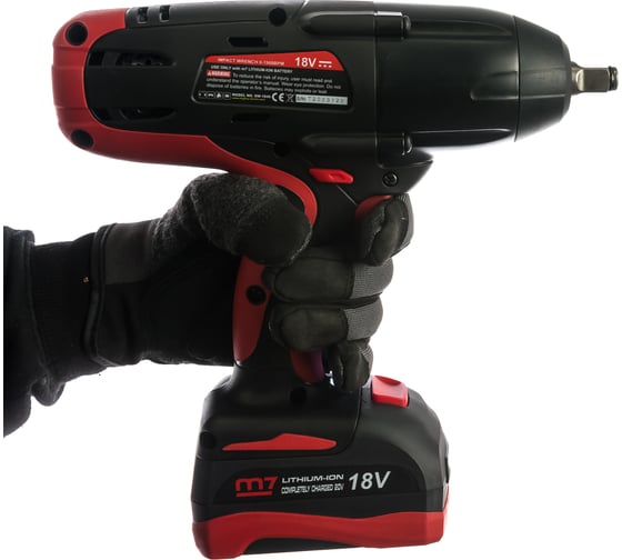 Аккумуляторный ударный гайковерт MIGHTY SEVEN 1/2", 1220 Нм, 18В DW-18502