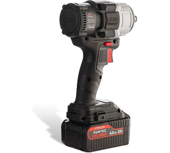 Ударный аккумуляторный гайковерт RUNTEC TECHNIC 1/2, 20 В, 2x4 Ач, 800 Нм RT-IW800T