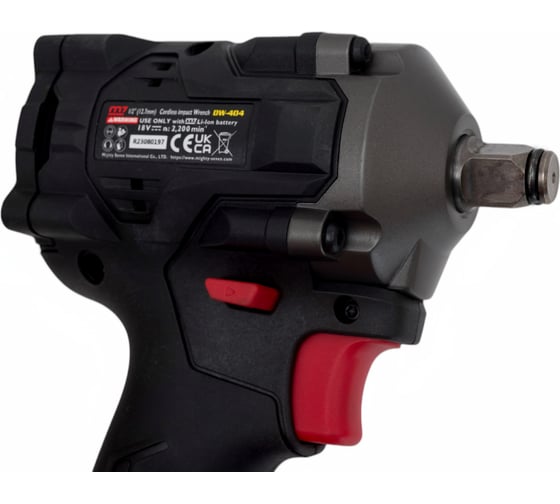 Гайковерт аккумуляторный ударный MIGHTY SEVEN 1/2", 900 Нм, 18 В, укороченный, без аккумулятора и ЗУ DW-404