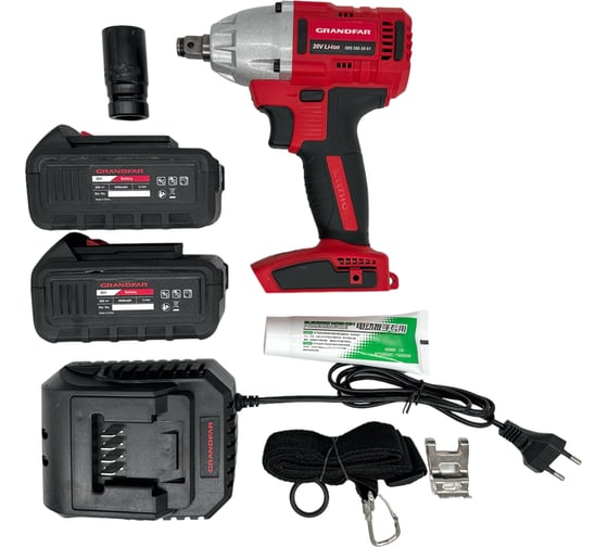 Аккумуляторный ударный гайковерт(винтоверт) GRANDFAR GDS300-20G1