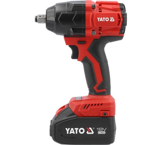 Гайковёрт ударный бесщёточный YATO 18В 850N, два аккумулятора 4AH и зарядное устройство YT-8277935