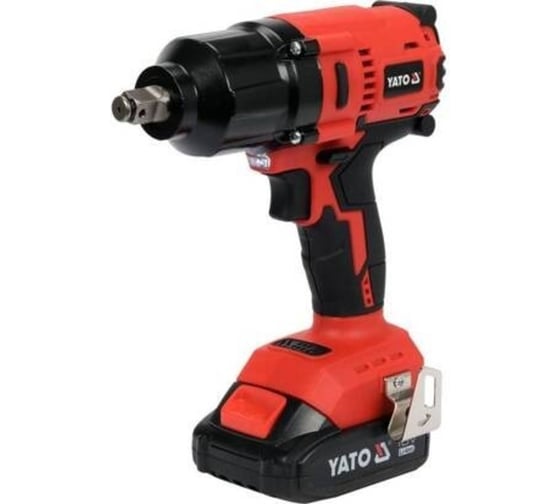 Аккумуляторный ударный гайковерт YATO 18В 1/2 700 Нм, с набором головок, пластиковый кейс YT-82807