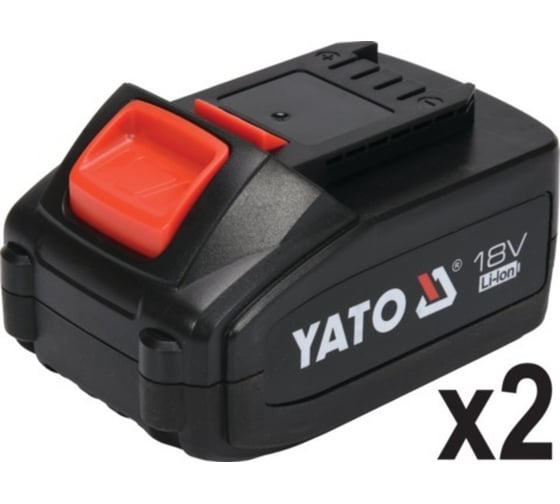 Аккумуляторный ударный гайковерт YATO 18В 1/2 700 Нм, с набором головок, пластиковый кейс YT-82807