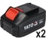 Аккумуляторный ударный гайковерт YATO 18В 1/2 700 Нм, с набором головок, пластиковый кейс YT-82807 5