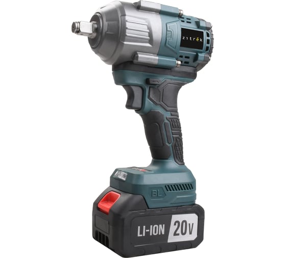 Гайковерт аккумуляторный бесщеточный Zitrek Crusher 20 PRO, 20В, 800 Нм, 1x4.0Ач 085-1019