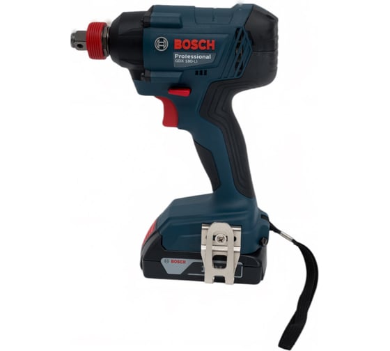 Аккумуляторный гайковерт Bosch GDX 180-LI, 2x2.0 Ач 06019G5223
