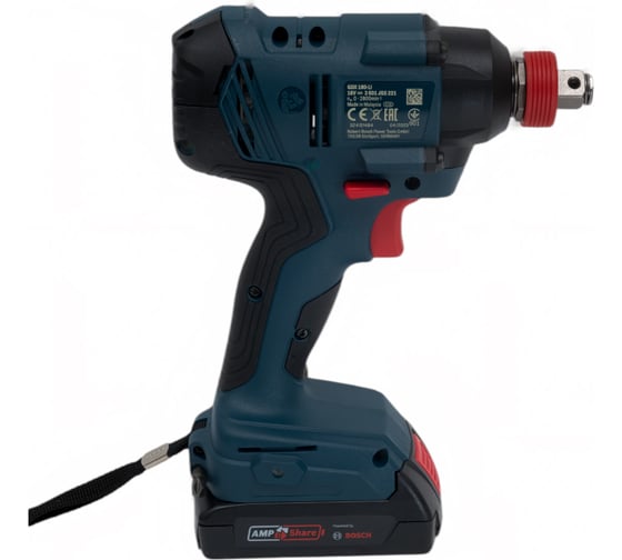 Аккумуляторный гайковерт Bosch GDX 180-LI, 2x2.0 Ач 06019G5223